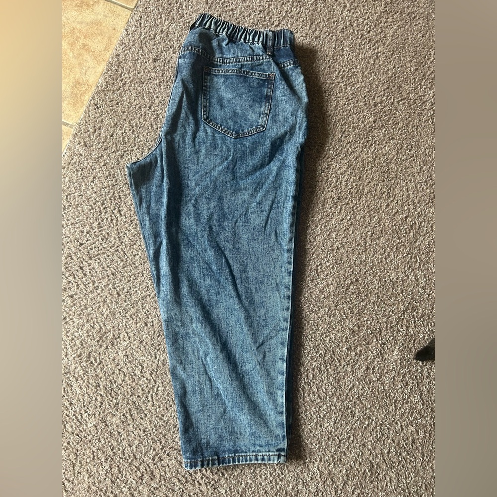 SHEIN Blue Relaxed Fit Jeans Classic Denim